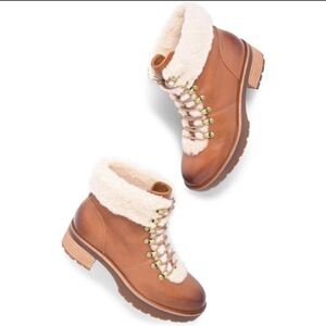 Kork-Ease Genuine Shearling Trim Hiking Boot